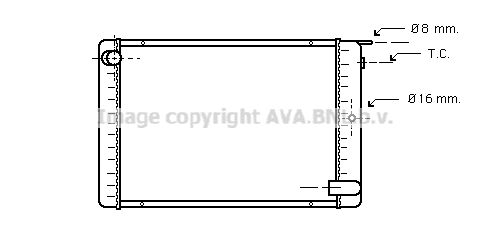 AVA QUALITY COOLING Radiaator,mootorijahutus VO2022